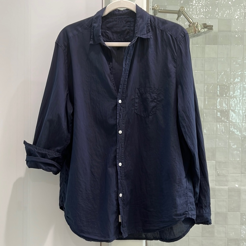 Frank and Eileen navy featherweight Eileen, size L